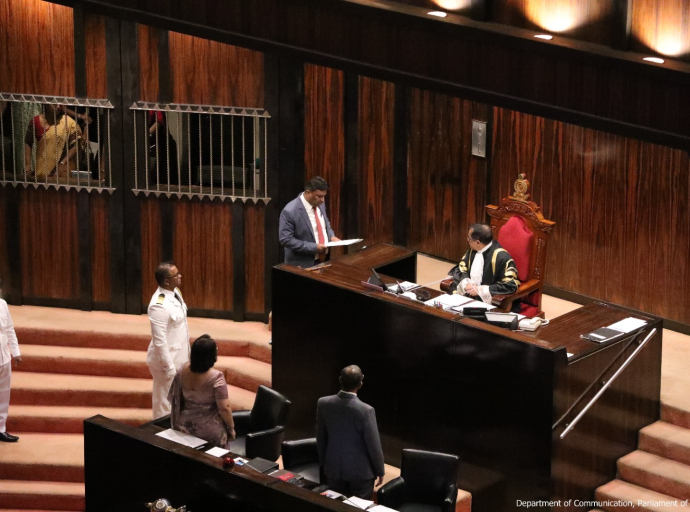 Habeebu Lebbe Mohammed Rifan sworn in as a Member of Parliament